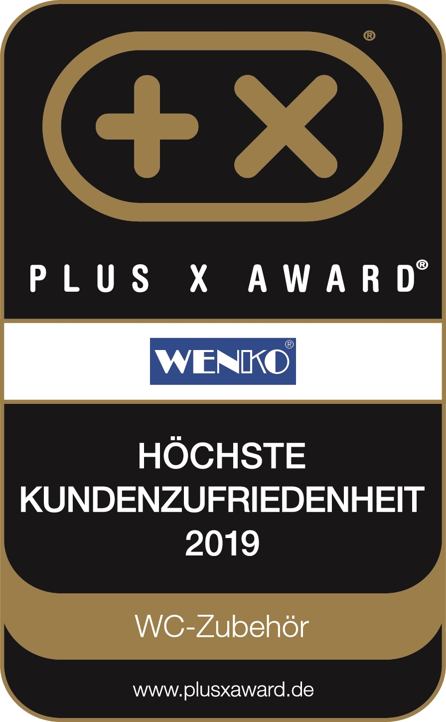 Wenko toiletrolhouder 2-in-1 lugano zwart
