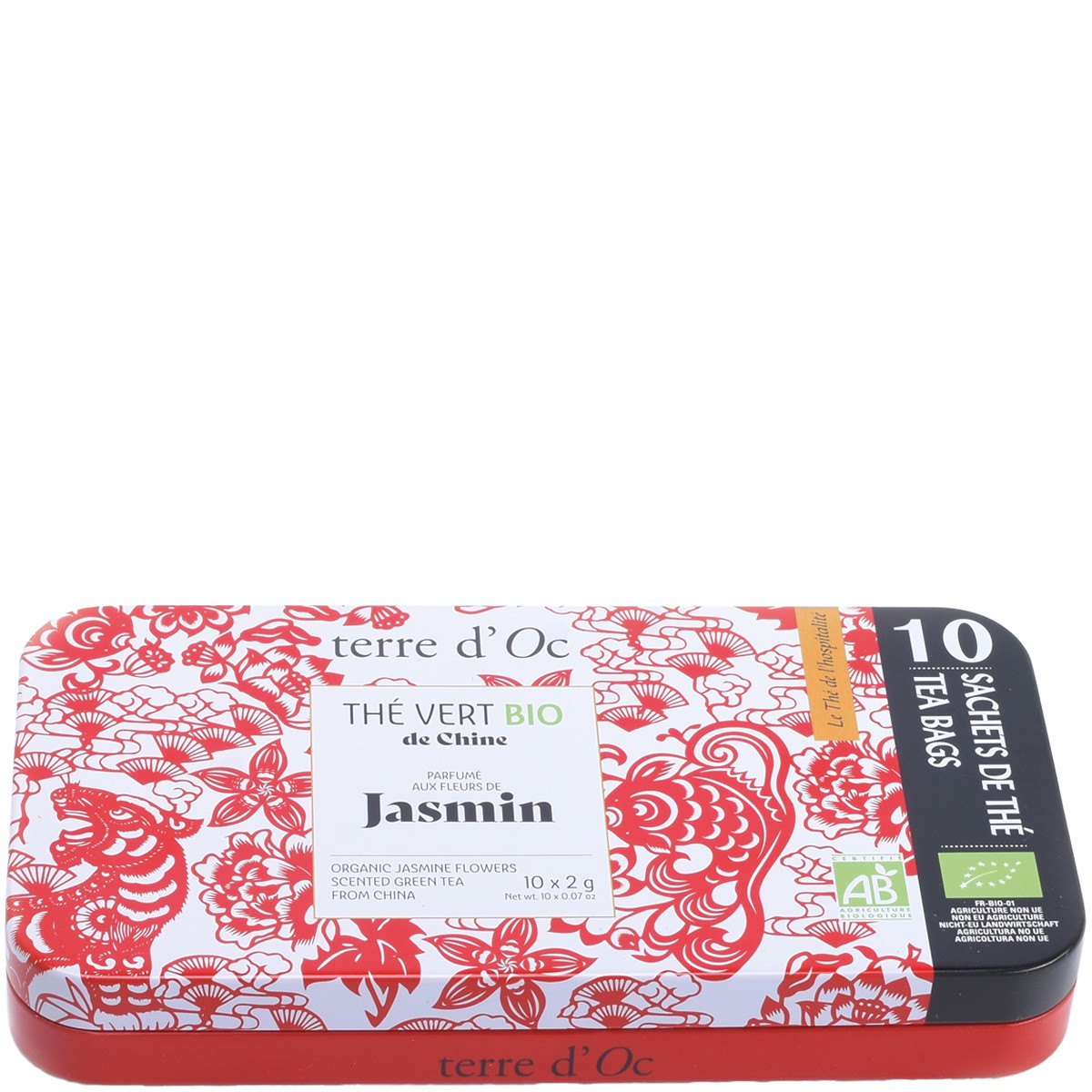 Thé vert bio - Fleurs de jasmin - 10 sachets
