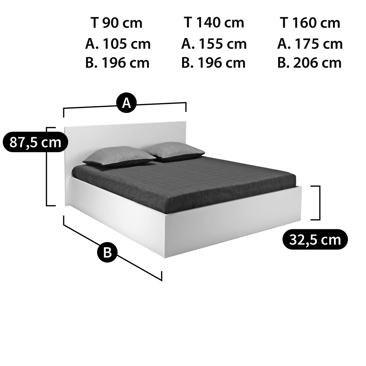 LA REDOUTE INTERIEURS<br>Cama baú com estrado de ripas rebatível, Cladie