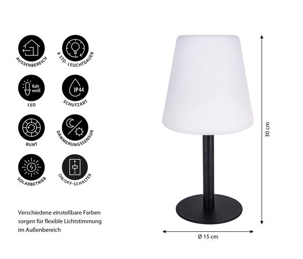 Dehner Solar-Tischleuchte Moderna, ca.