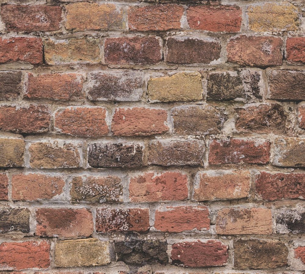A.S. Creation Vliestapete BRICKS & STONES - rot - Steinoptik - 10 Meter