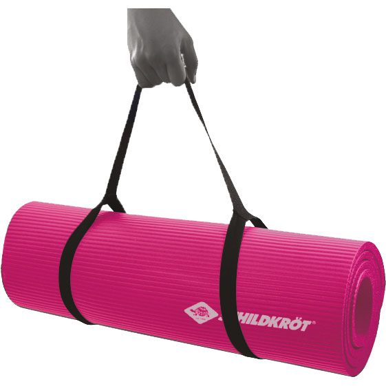 Schildkröt Fitness 10mm Fitnessmatte mit Tragegurt pink