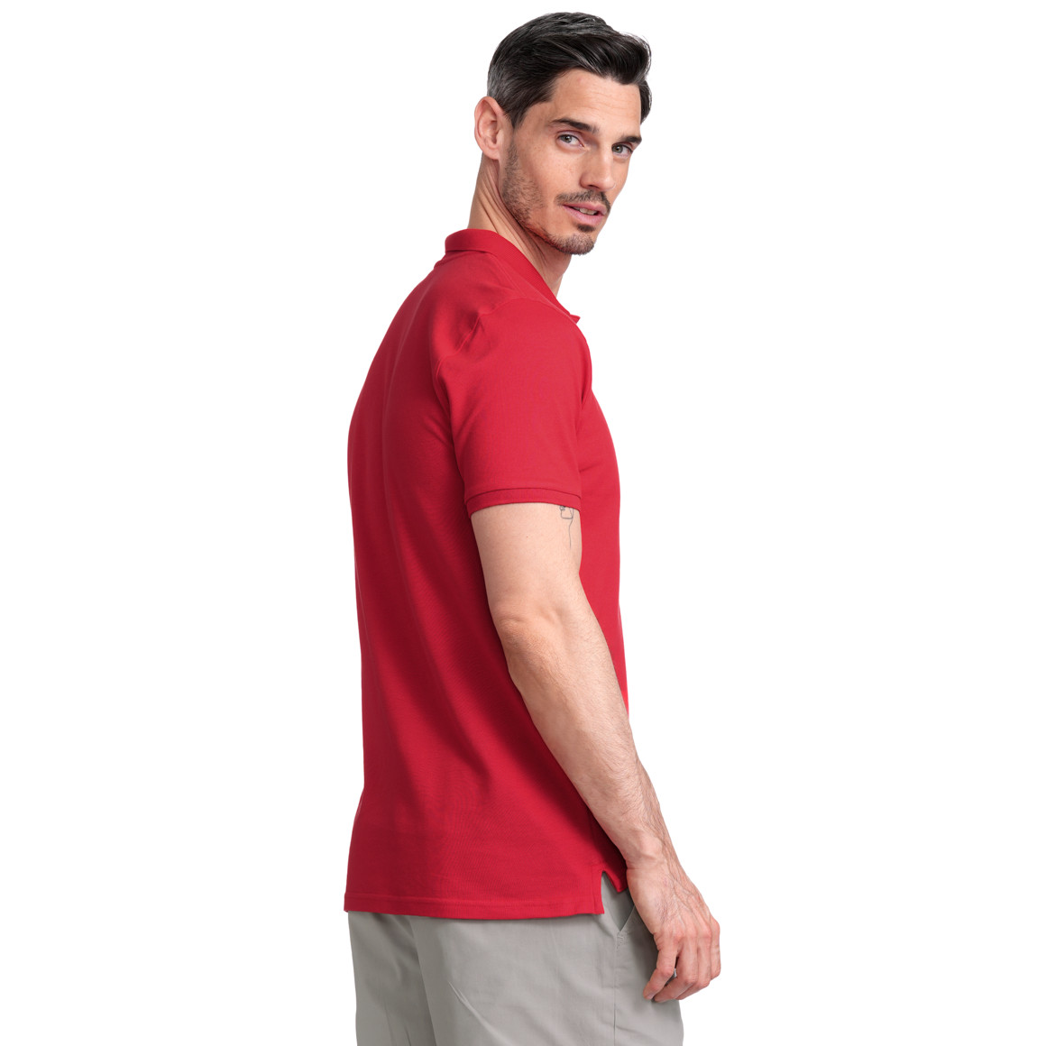VanVaan Herren Poloshirt in Piqué-Qualität rot