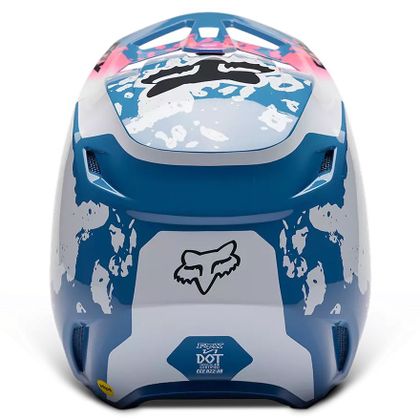 Casque cross Fox V1 MORPHIC 2024 - Bleu