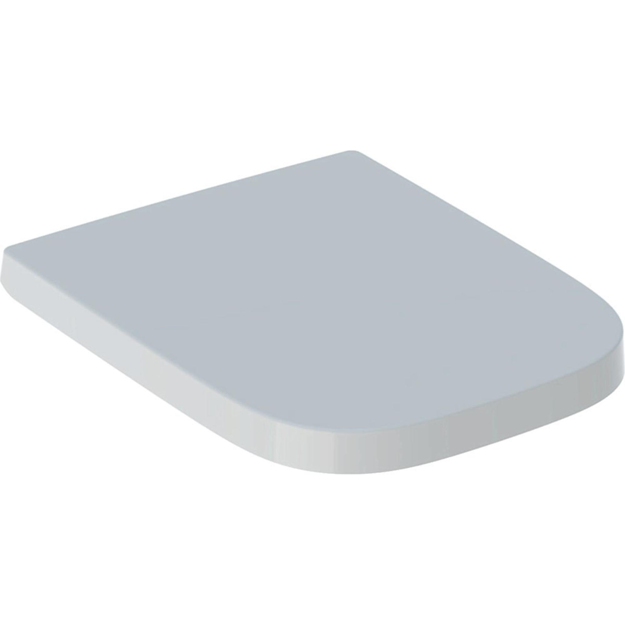 Geberit Renova Plan softclose toiletzitting TopFix met quick release wit mat voor toilet met open ophanging