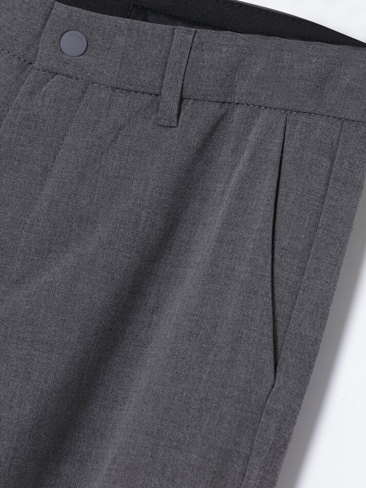 Calça chino de alfaiataria - Cinza Médio