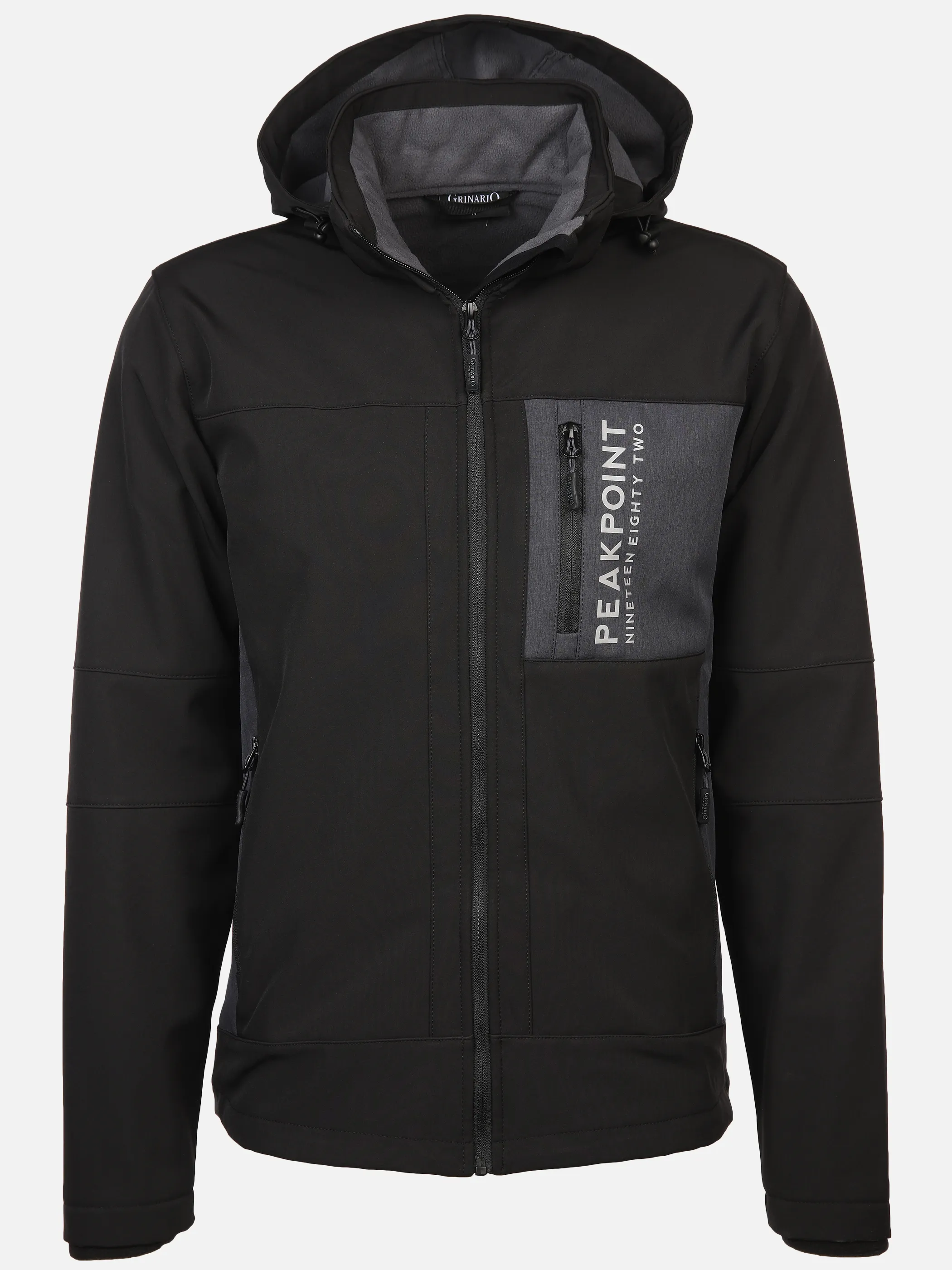 Herren Softshelljacke mit Kapuze