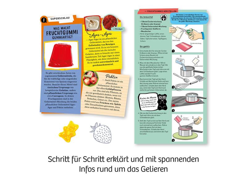 Kosmos Experimentierkasten Fun Science: Fruchtgummi-Labor Gummibärchen in zwei leckeren Sorten herstellen
