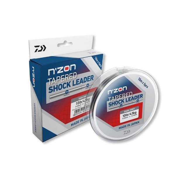 N´ZON tilspidset stødleder 10m 0,22-0,30mm 5stk, Daiwa
