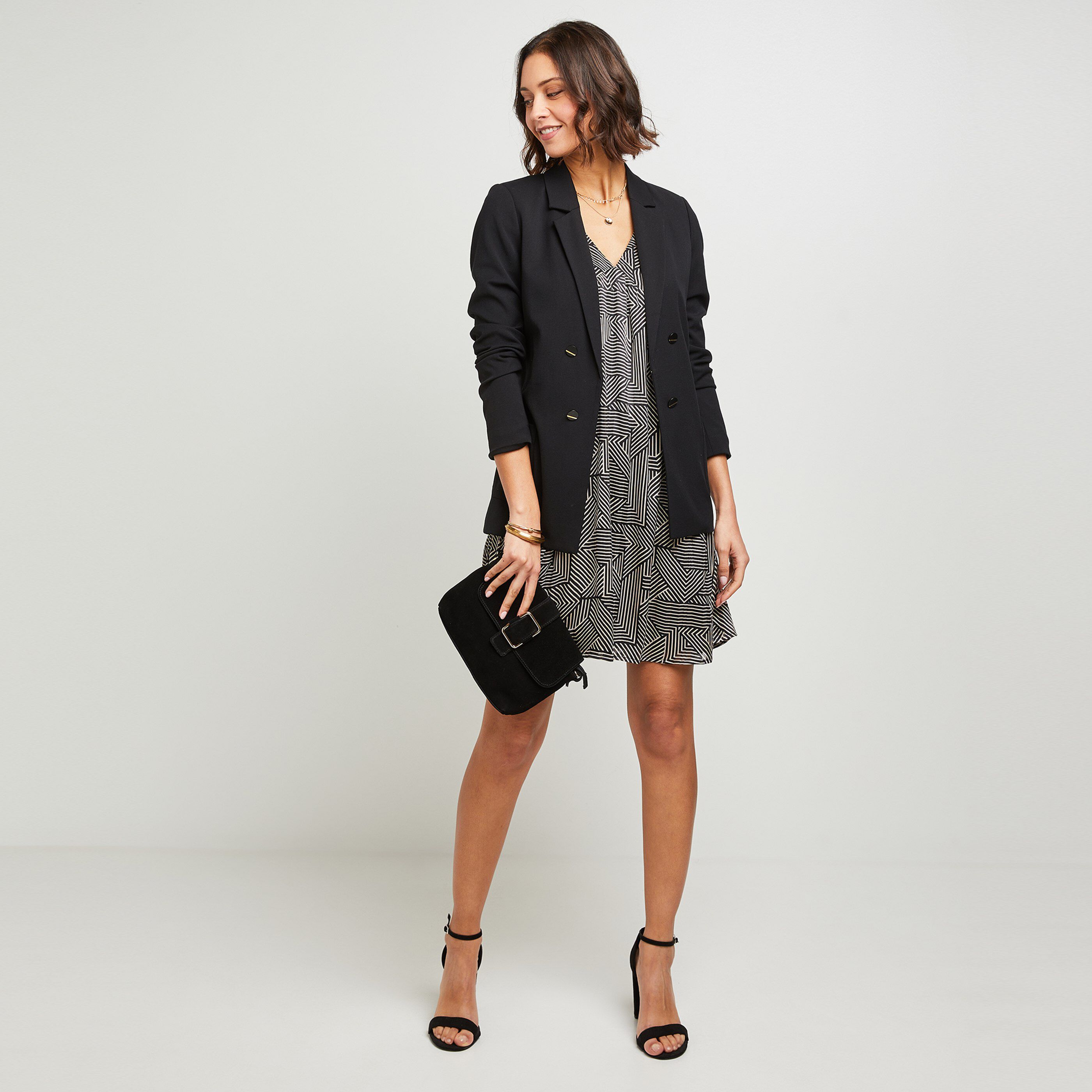 Robe fluide femme - NOIR