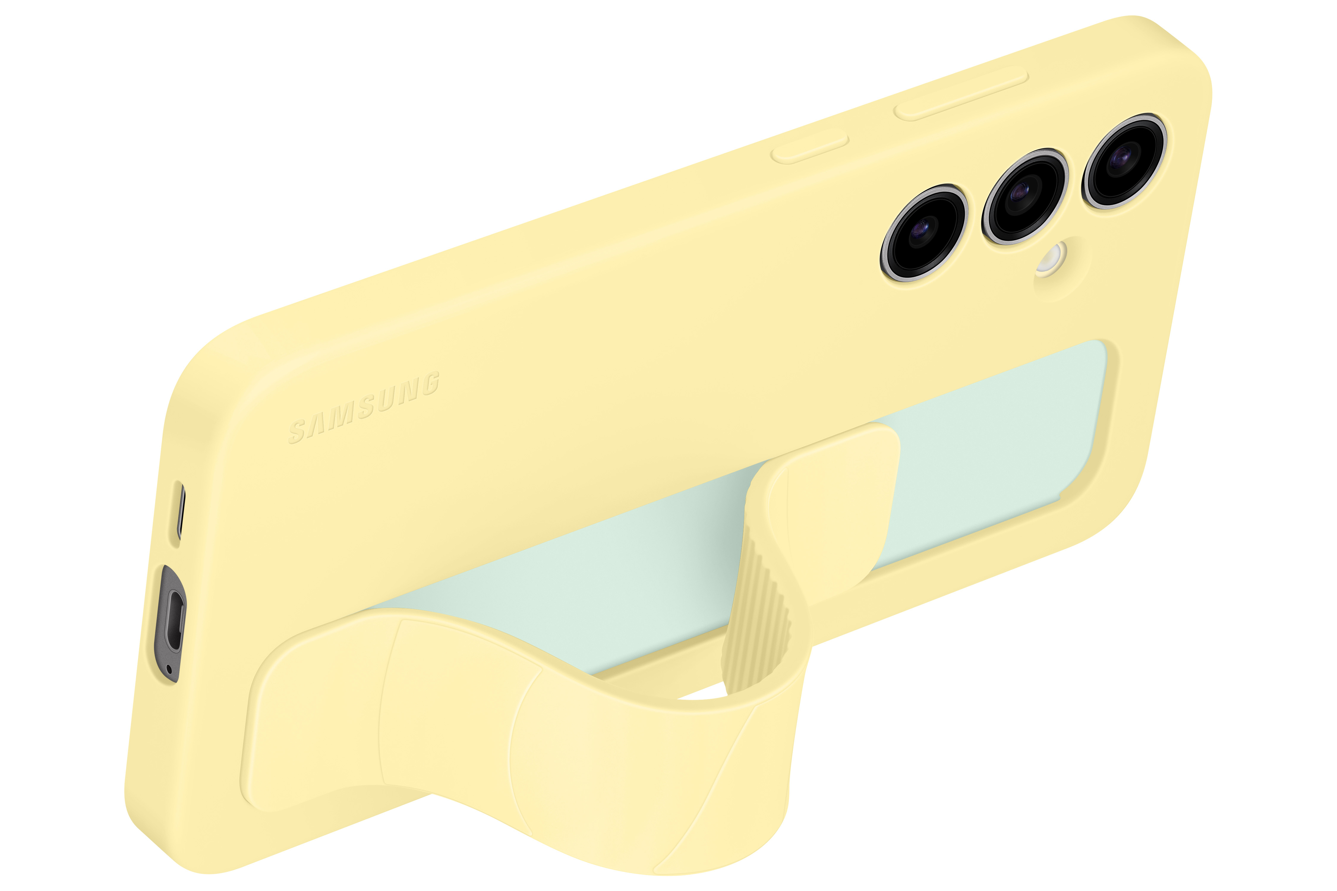 Galaxy S24 FE Silikon Grip Cover Hülle (EF-GS721CYEGWW) - Gelb