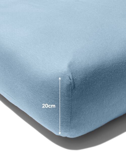 drap-housse enfant jersey 70x150 bleu