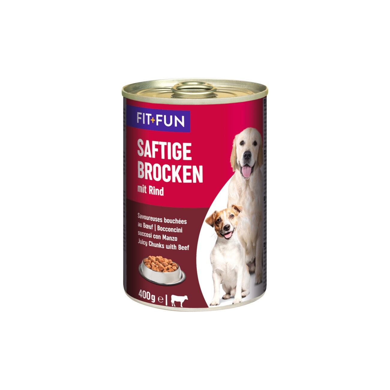 FIT+FUN Saftige Brocken Rind 6x400 g