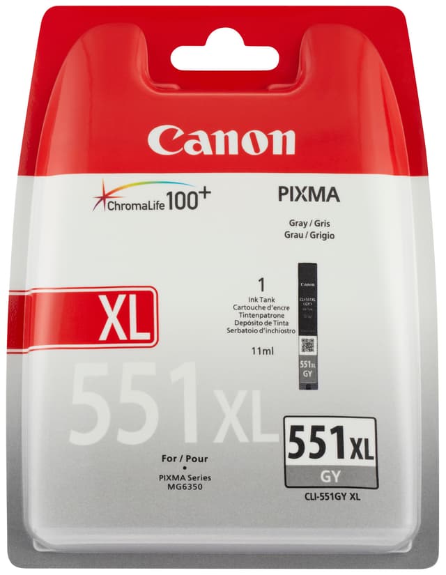 Canon blækpatron CLI-551XL Grå