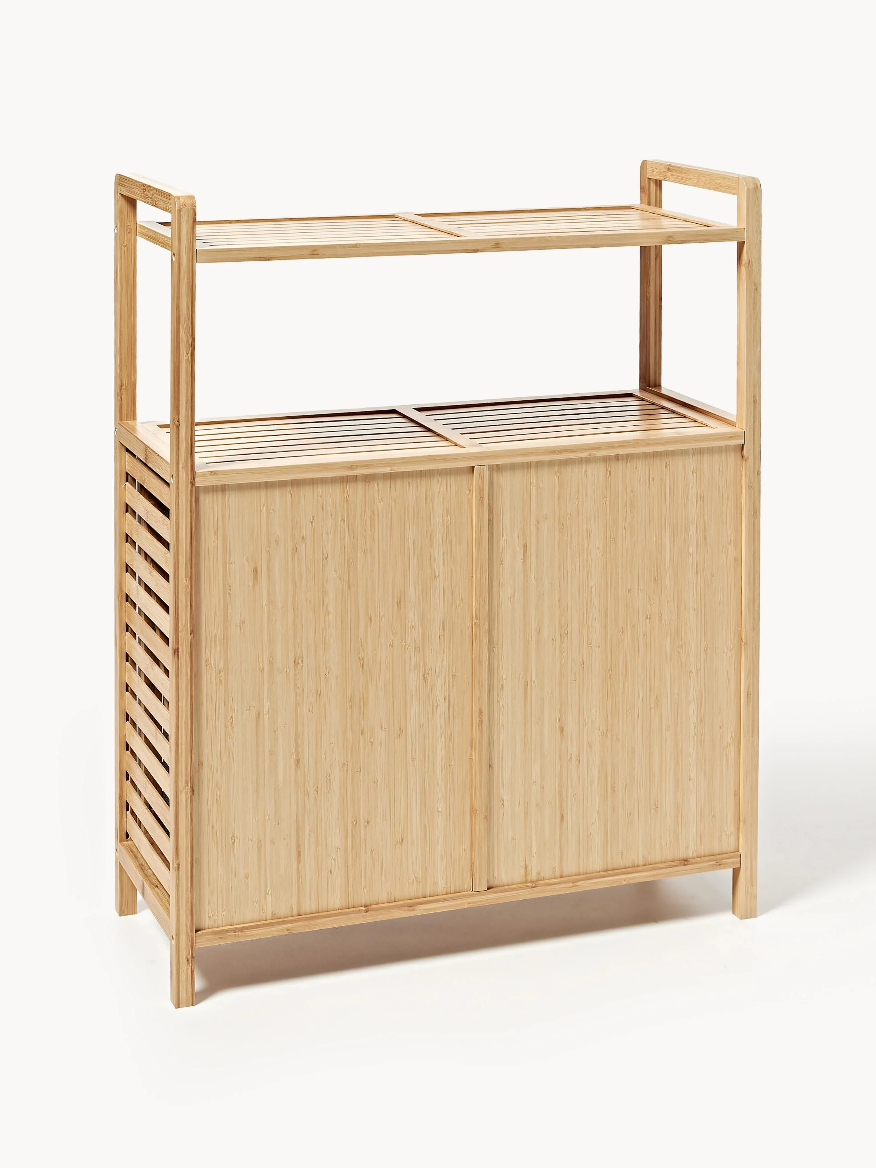 Bamboe badkamerplank Kit met wasmanden