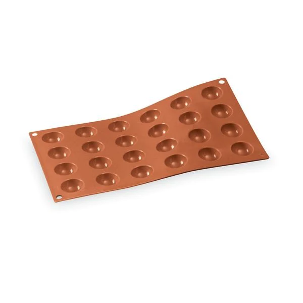 Plaque 24 mini demi-sphères Silikomart