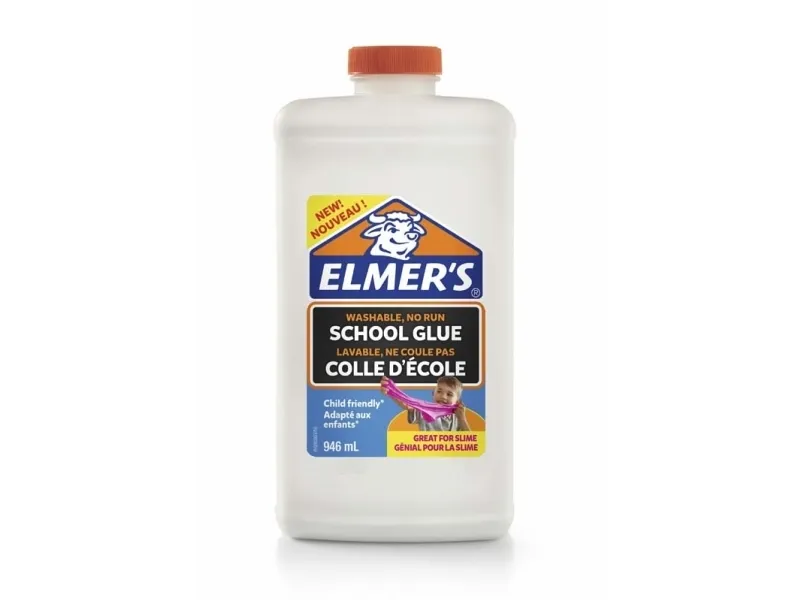 Skolelim Elmer's hvid 946ml - vaskbart til slim