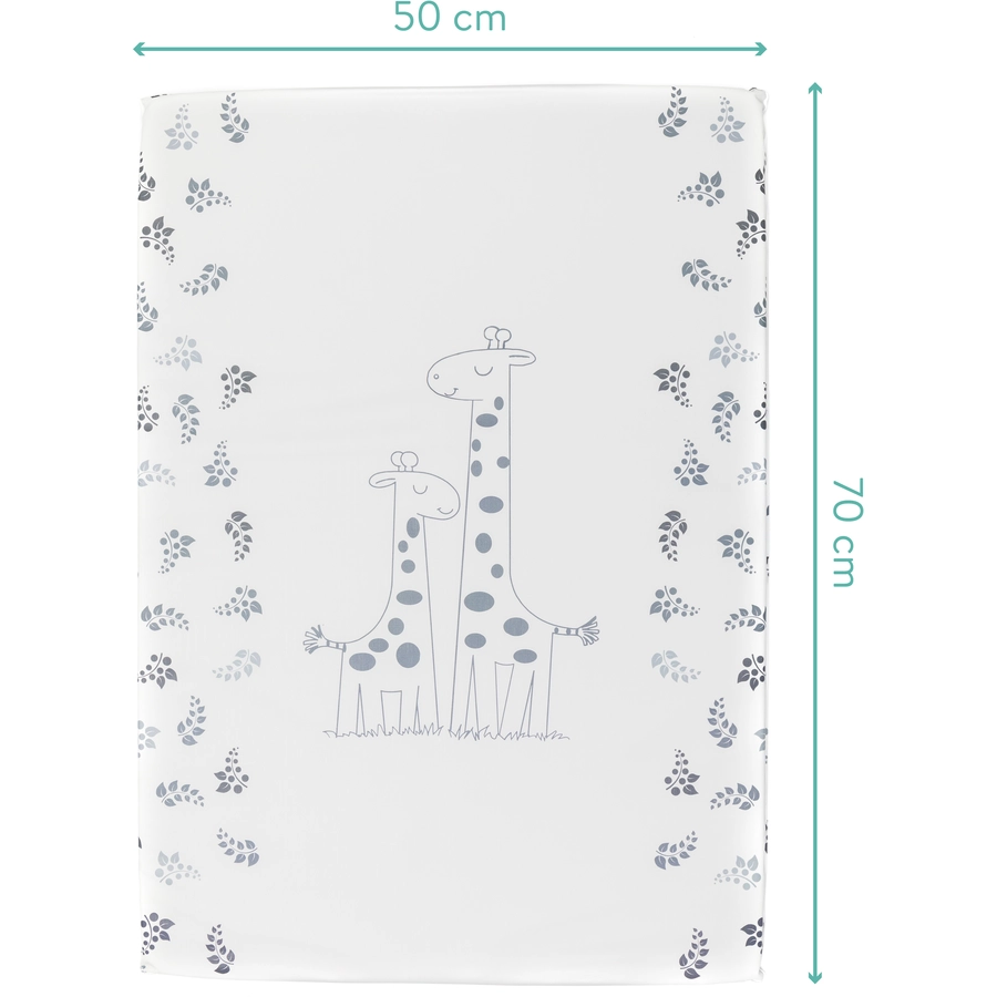 fillikid Wickelauflage Eco Giraffe weiß 50x70 cm