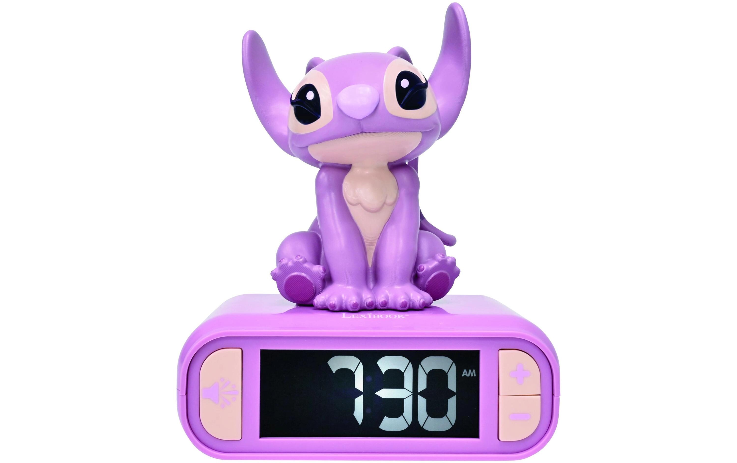 Wecker Disney Stitch AngelDigitaler Wecker mit 3D Nachtlichtfigur und Soundeffekte