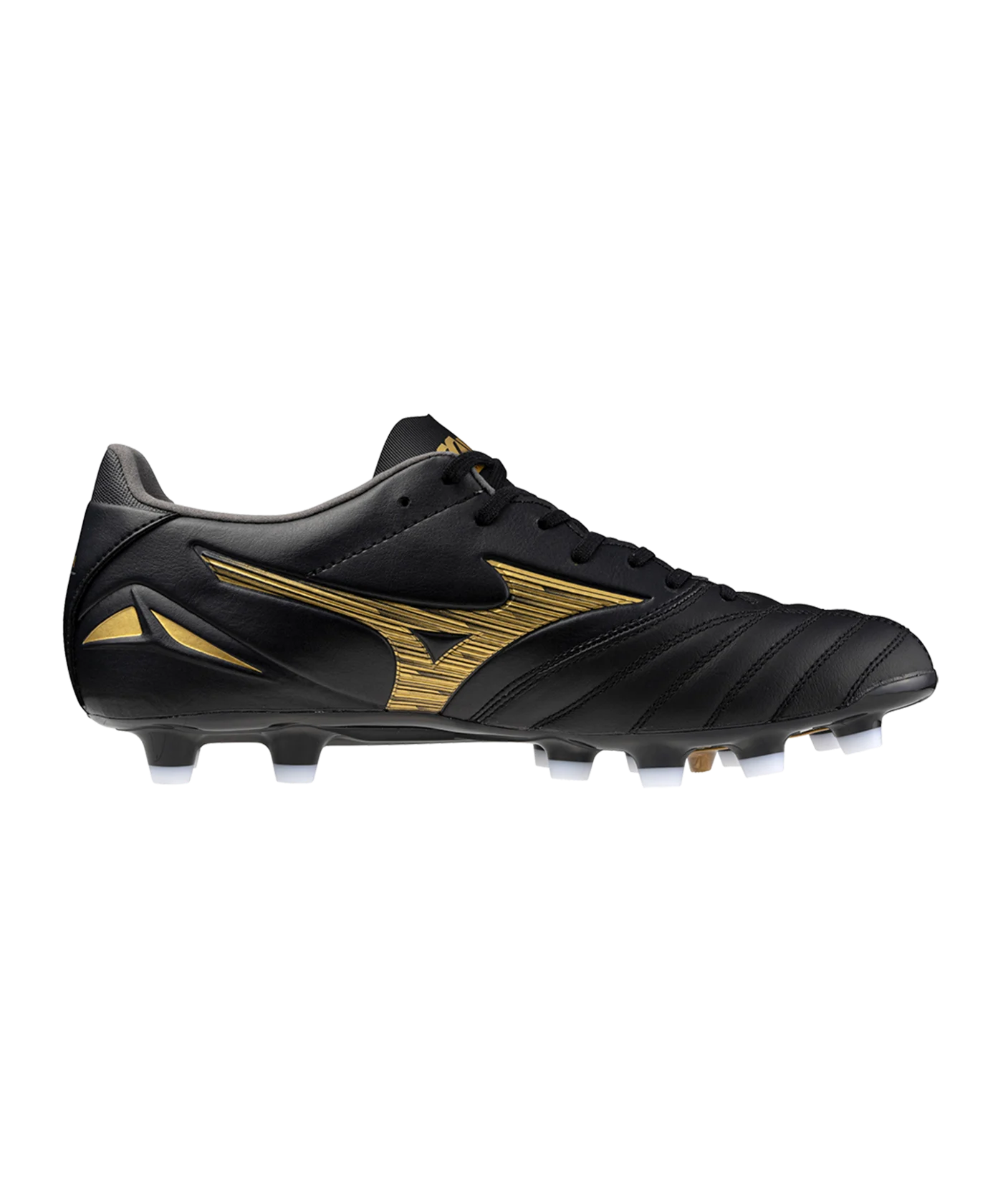 Mizuno Morelia Neo IV Pro FG Aurum Schwarz Gold F50