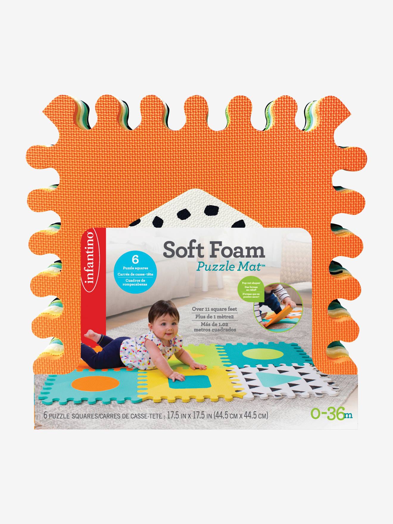 Conjunto de 6 peças de espuma multicoloridas INFANTINO