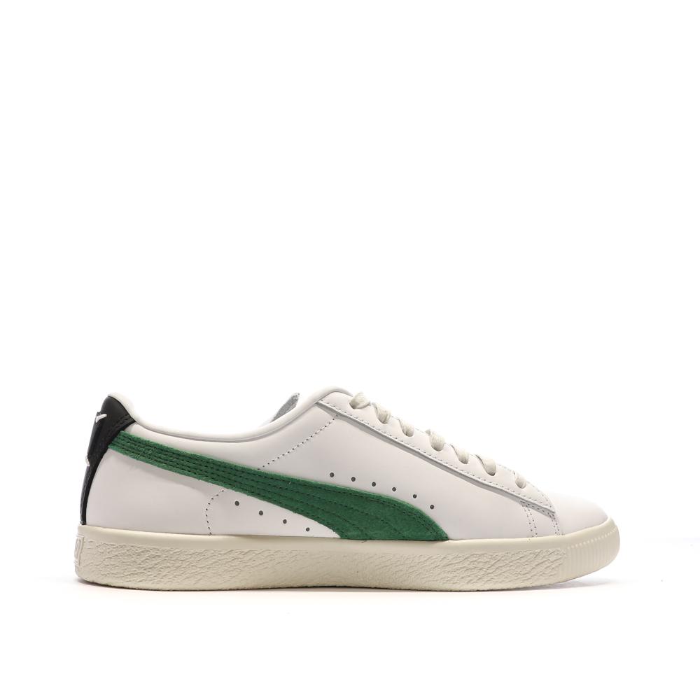 Puma Baskets Blanches/Vertes Homme Puma Clyde Base
