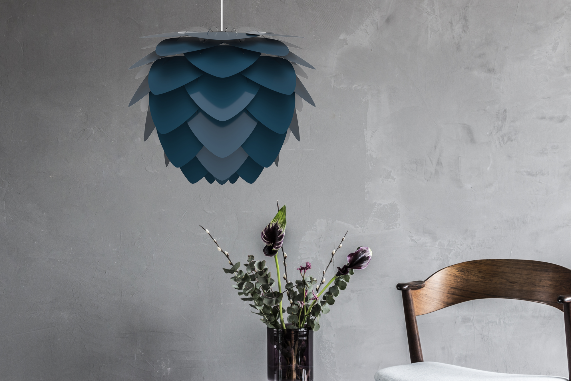 Lampenkap Aluvia medium Antraciet
