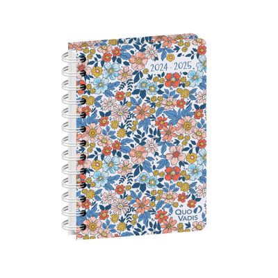 Agenda à spirale Daisy - 1 jour par page - 12 x 17 cm - différents modèles disponibles - Quo Vadis
