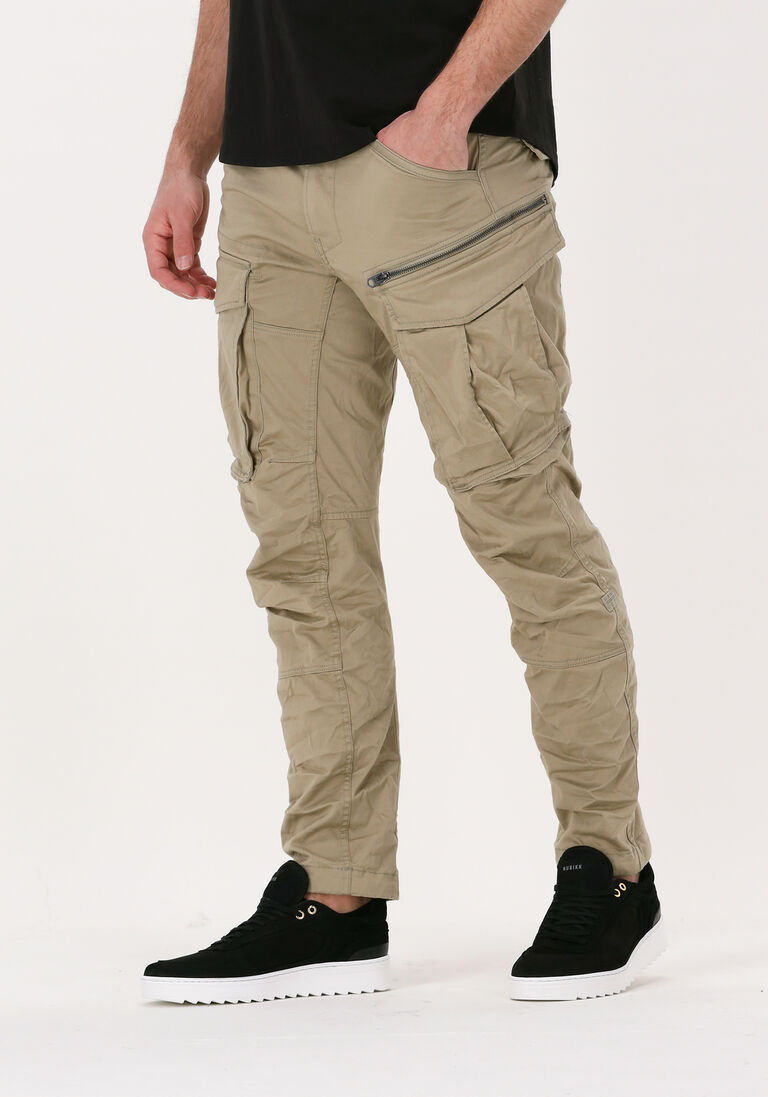 G-STAR RAW khaki g-star raw cargobroeken rovic zip 3d regular tapered