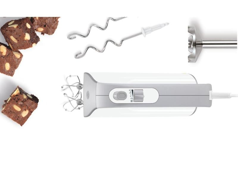 Bosch Handmixer MFQ4070 Weiss/Silber Handrührer-Set