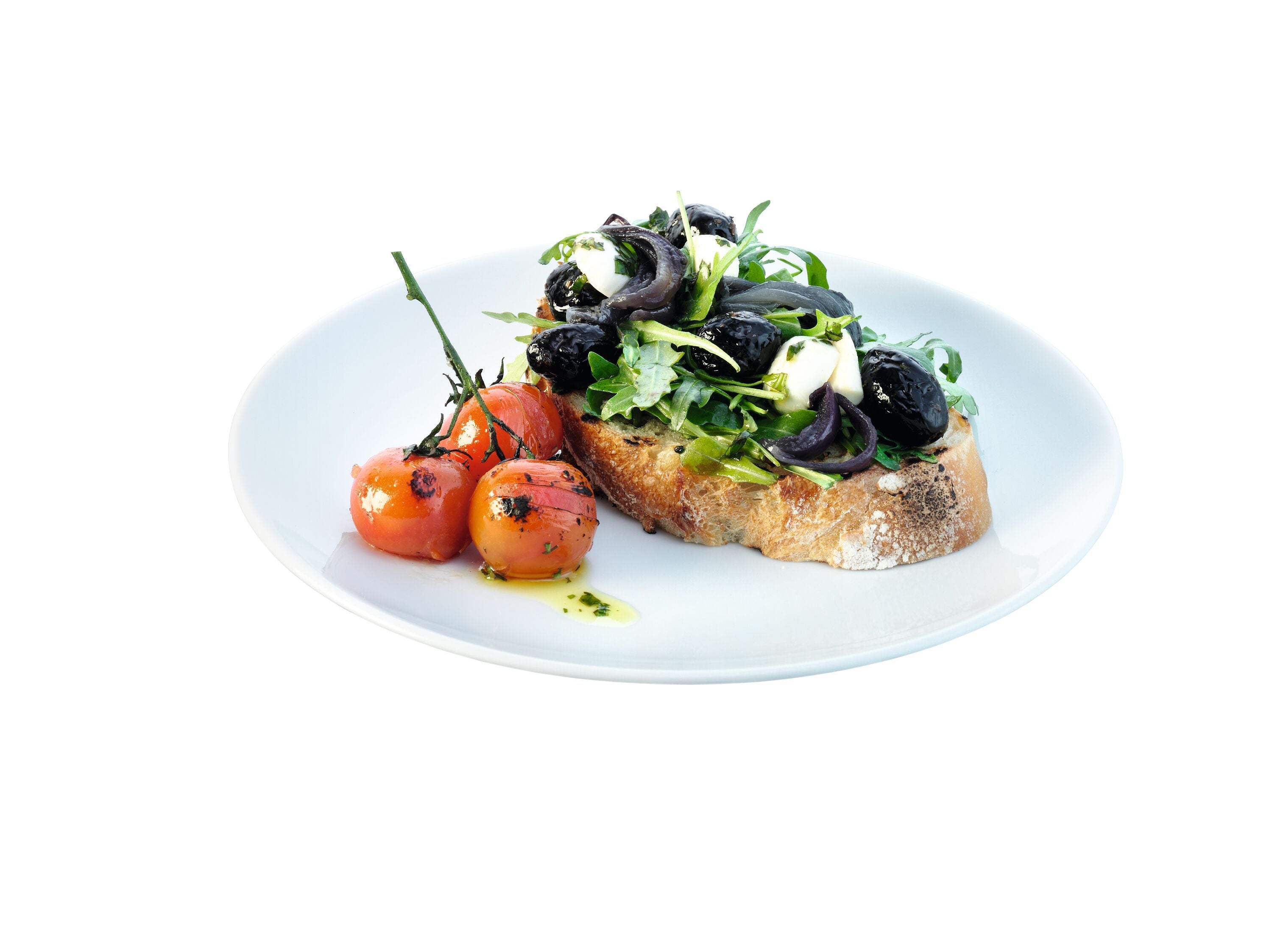 Dine Frühstücksteller 4er Set Ø24cm - Weiss / H: 2.0 cm
