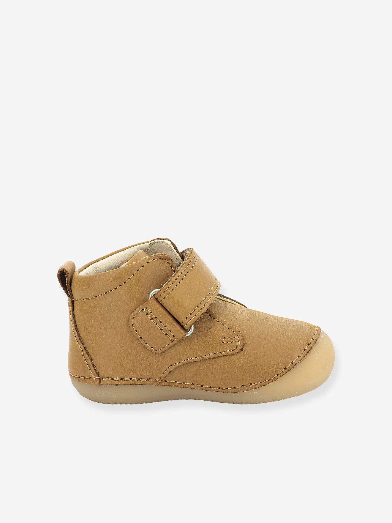 Sabio KICKERS® Botinhas de Couro para Bebê Primeiros Passos Tinta
