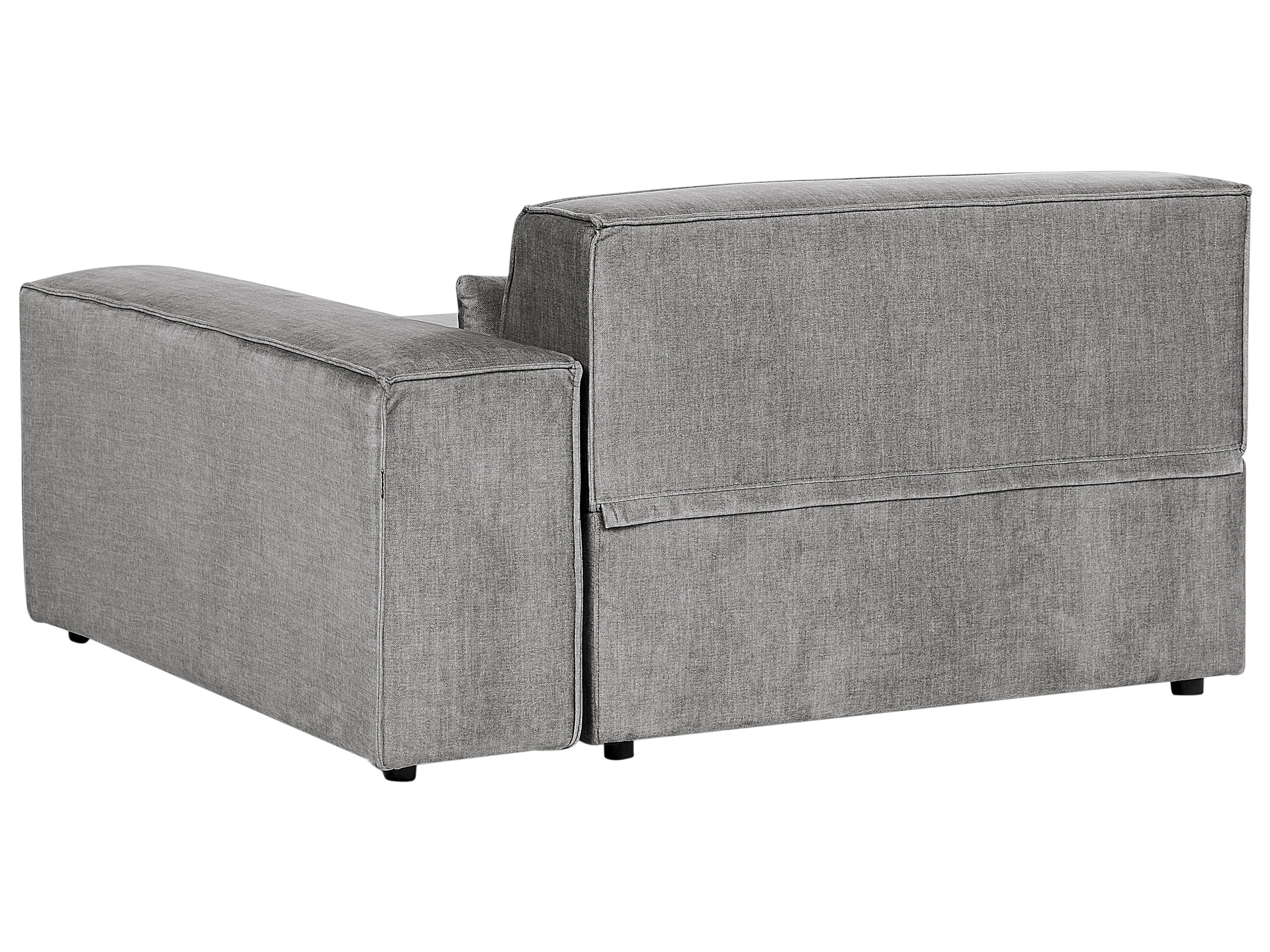 Linkszijdige chaise longue HELLNAR Stof Grijs