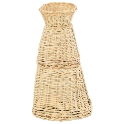 Cesto com almofadas de vime para gatos, cor natural