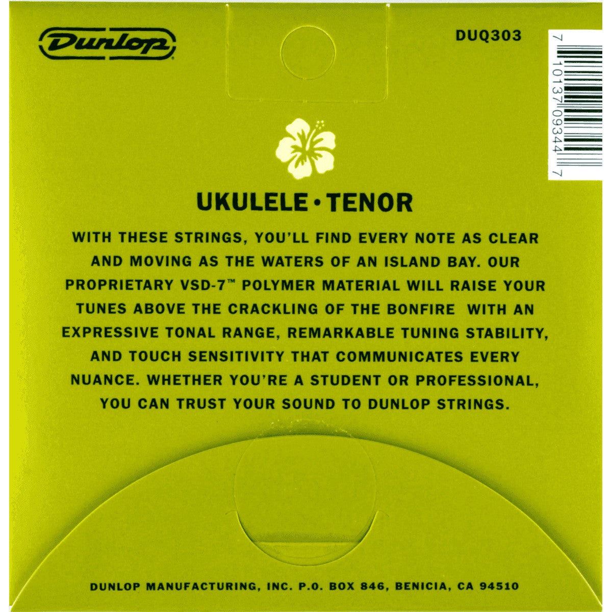 Dunlop DUQ303 Ukulele Tenor Strings snarenset voor tenor ukelele (hoge G)
