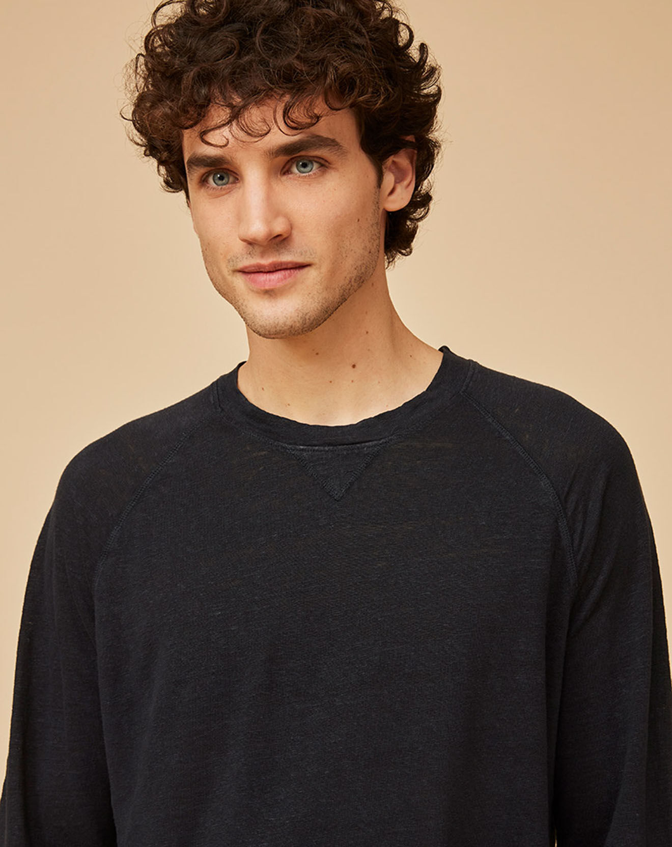 Harris Wilson T-Shirt 100% Lin Philomen fumée