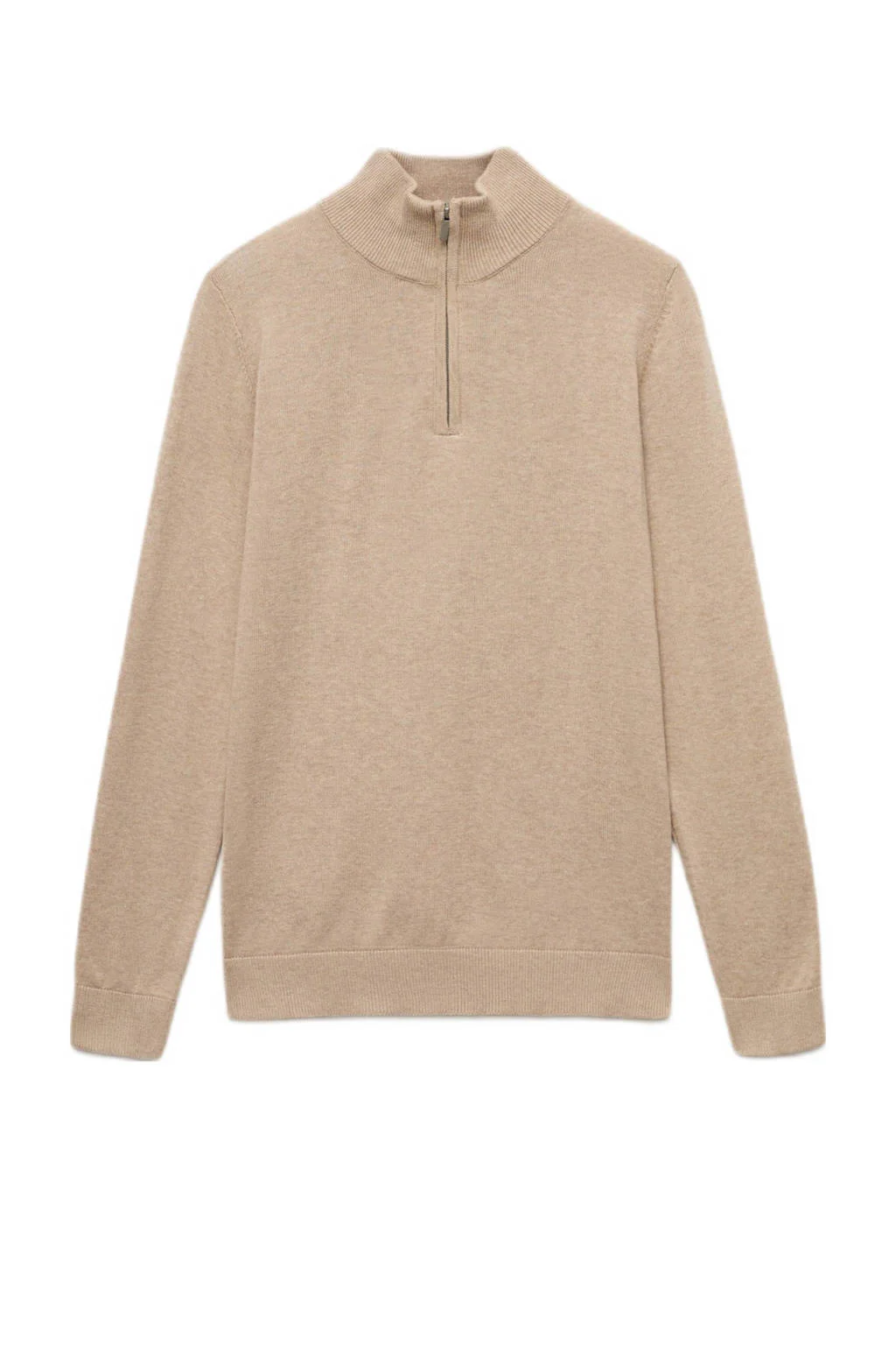 MANGO TEEN trui beige fijn gebreid
