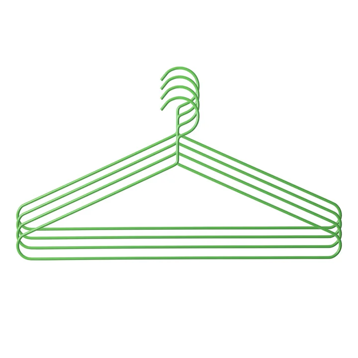 HKliving - Kleiderbügel, fern green (4er Set)