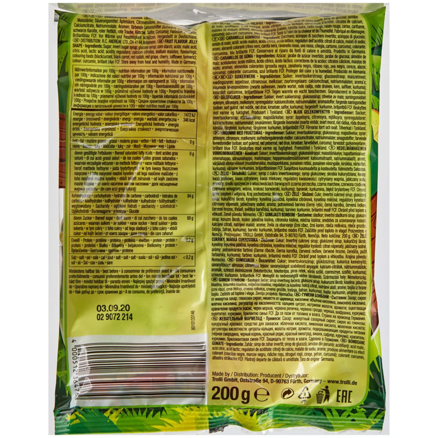 Trolli Gummibonbons Dino Rex