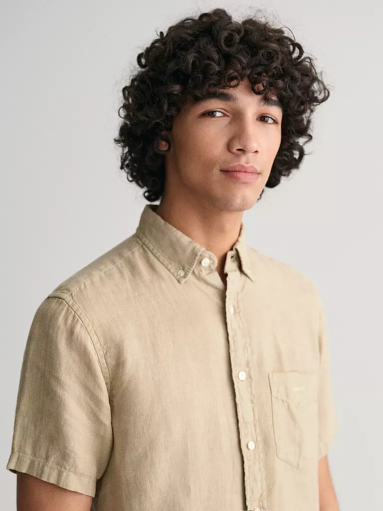 GANT Leinehemd  beige