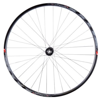 ROUE 29  VTT AVANT JANTE ALU KLIXX TUBELESS READY NOIRE FREIN DISQUE CENTERLOCK MOYEU SHIMANO MT400 BOOST TX15 110mm (622x21).