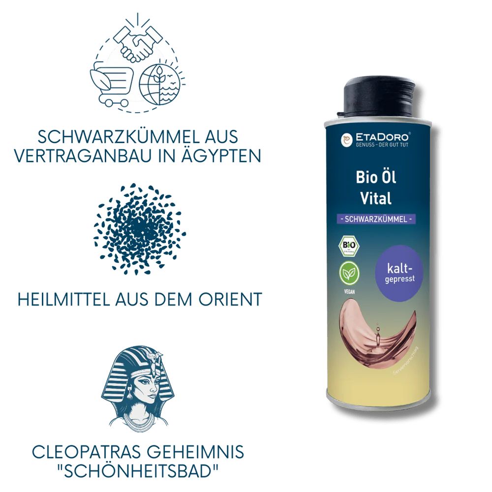 ETADORO Bio Schwarzkümmelöl nativ