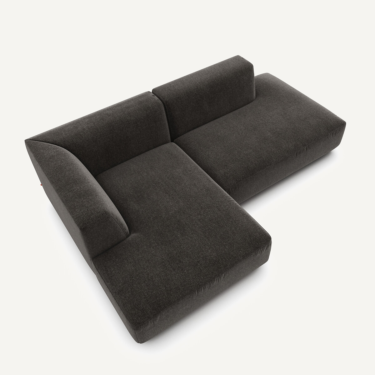 AM.PM<br>Sofá de canto esquerdo em veludo chenille, Jacopo