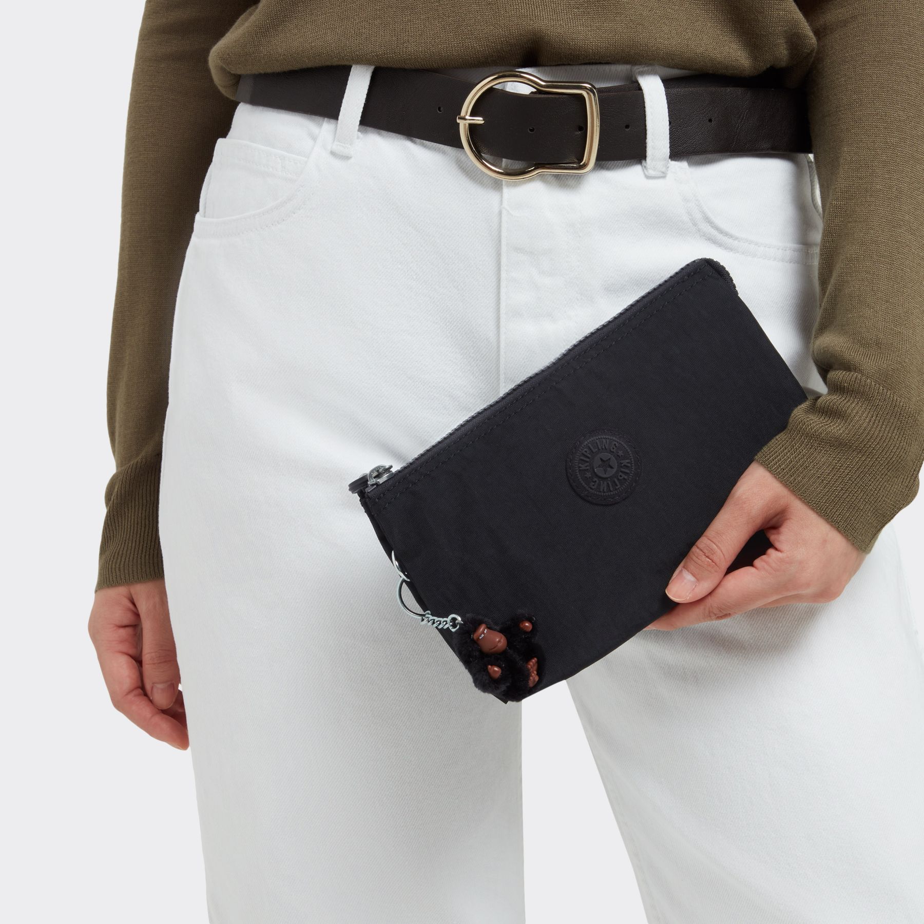CREATIVITY XL Pochette Très Grand Format Avec Dragonne - Black Tonal