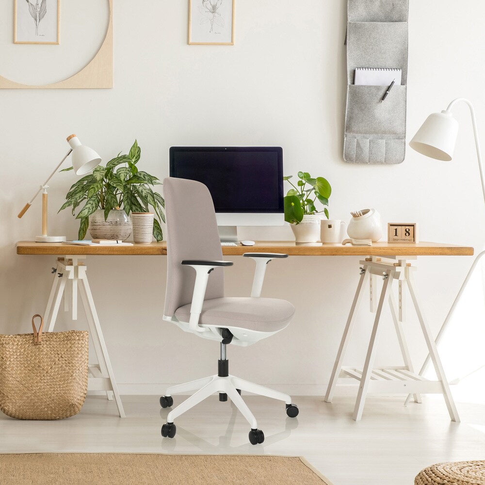 Profi Bürostuhl NESTORA Stoff mit Armlehnen (höhenverstellbar) hjh OFFICE