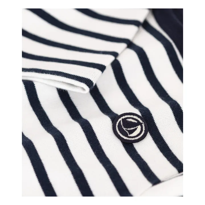 Petit Bateau Marinière Coton Bio | Bleu marine