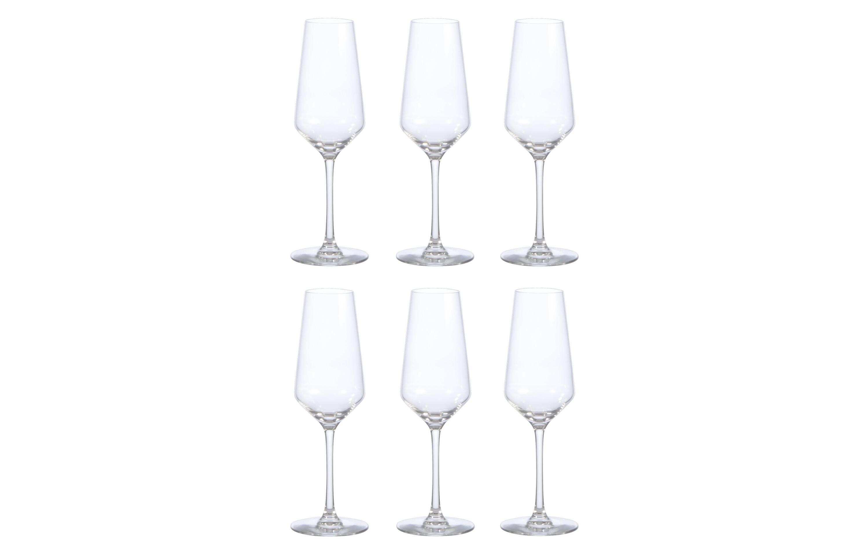 Champagnerglas Juliette 200 ml, 6 Stück, TransparentEin Flötenglas für Blasen