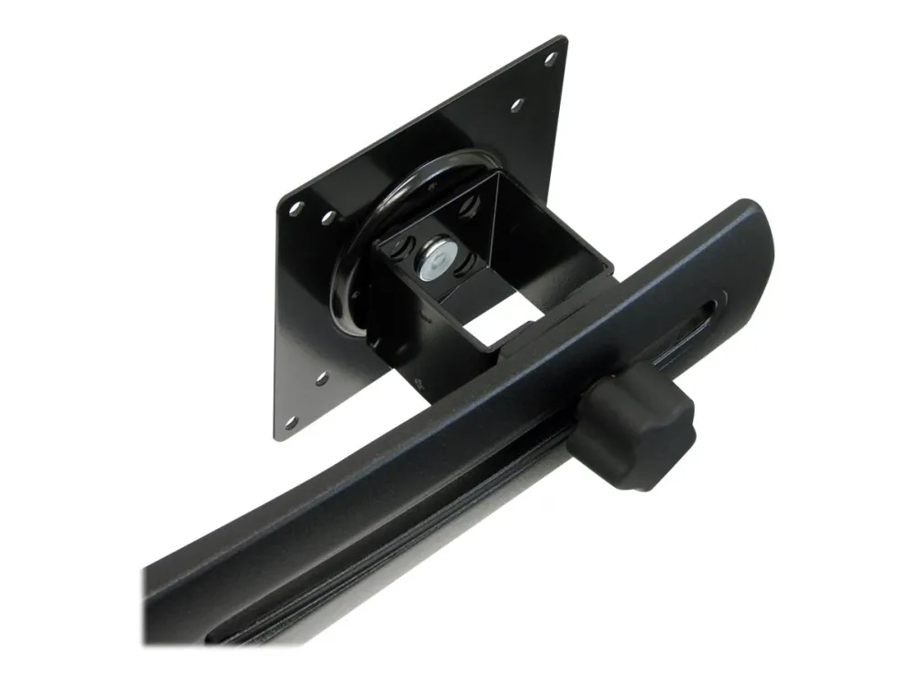 Ergotron DS100 - Stativ - vandret - for 2 LCD displays - aluminium, stål - sort - skærmstørrelse: op til 24
