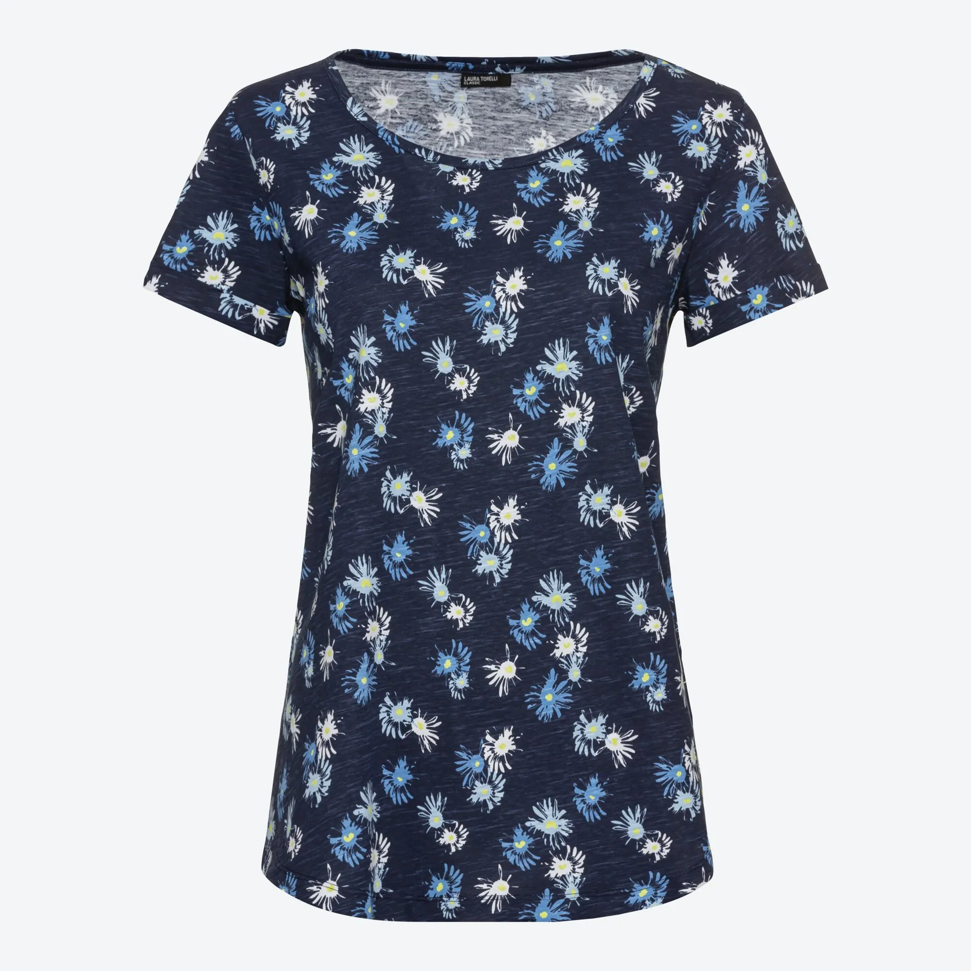 Damen-T-Shirt mit Blumenmuster