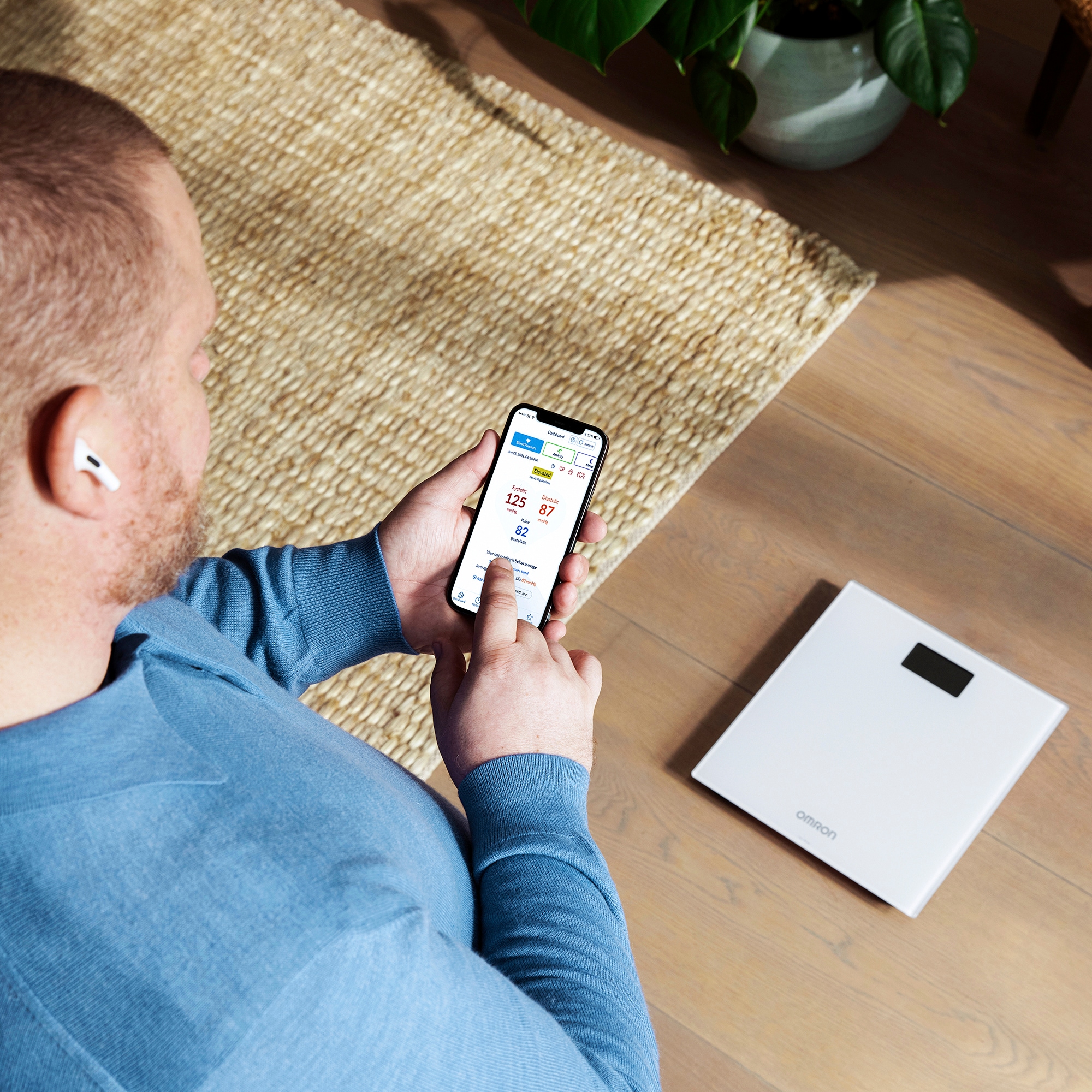 Omron Personenwaage »OMRON HN300T2 Intelli IT« mit kostenloser App